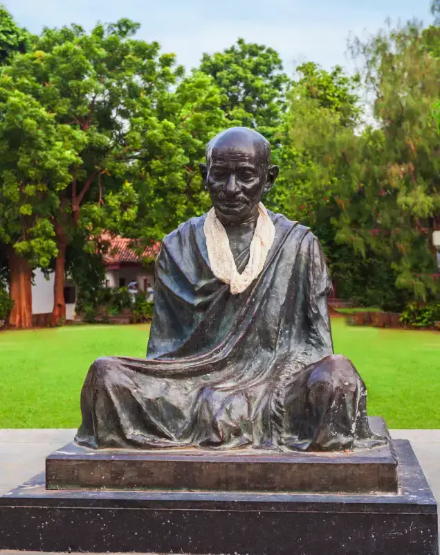 Gandhi Statue at Sabarmati Ashram Gujarat