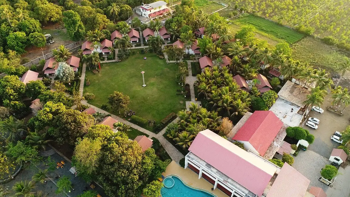 Gir Vanvaso Resort Arial View